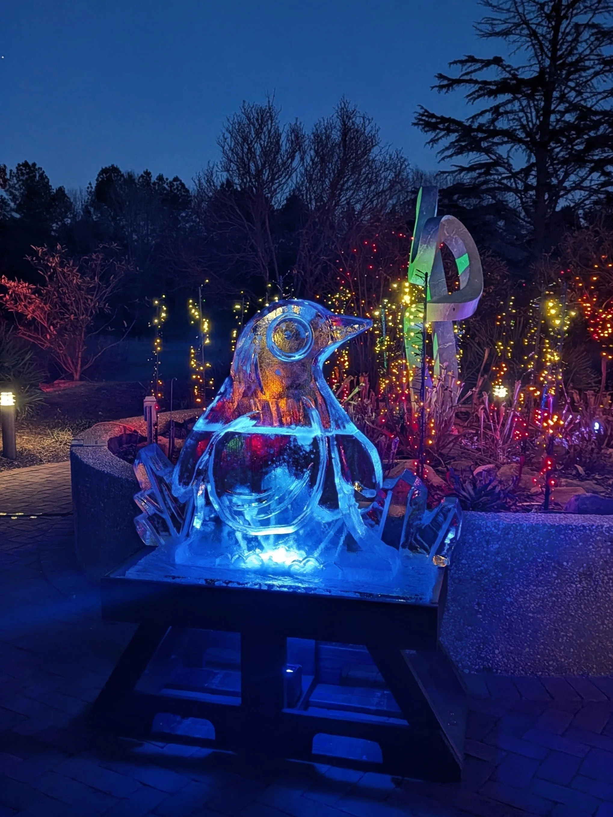 Penguin Ice Sculpture