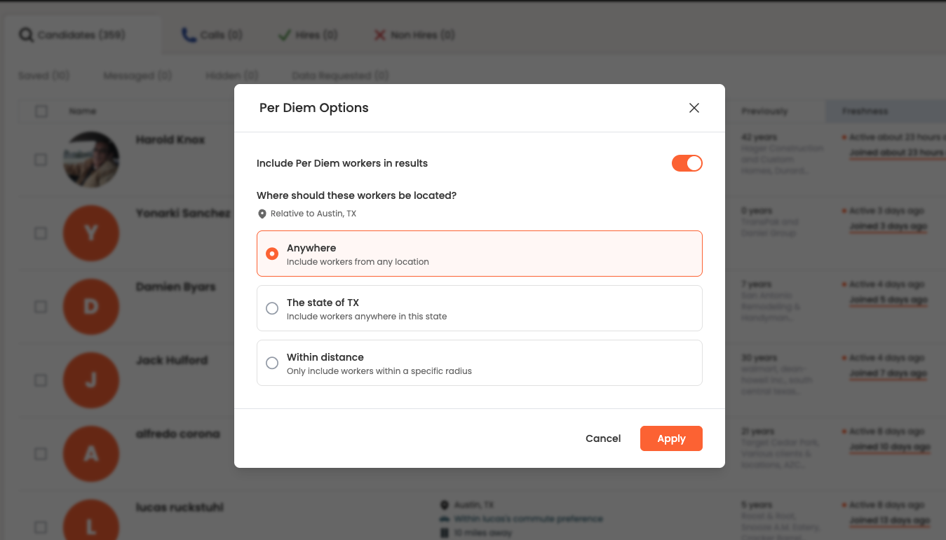 January product updates: Smarter per diem hiring + clearer availability