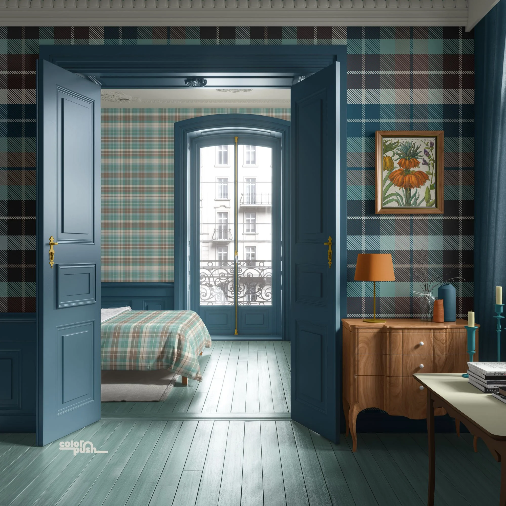 Classical-Apartment-Wallpaper-Mockup-pinecone-cabin-plaid-by-colorpush.jpg