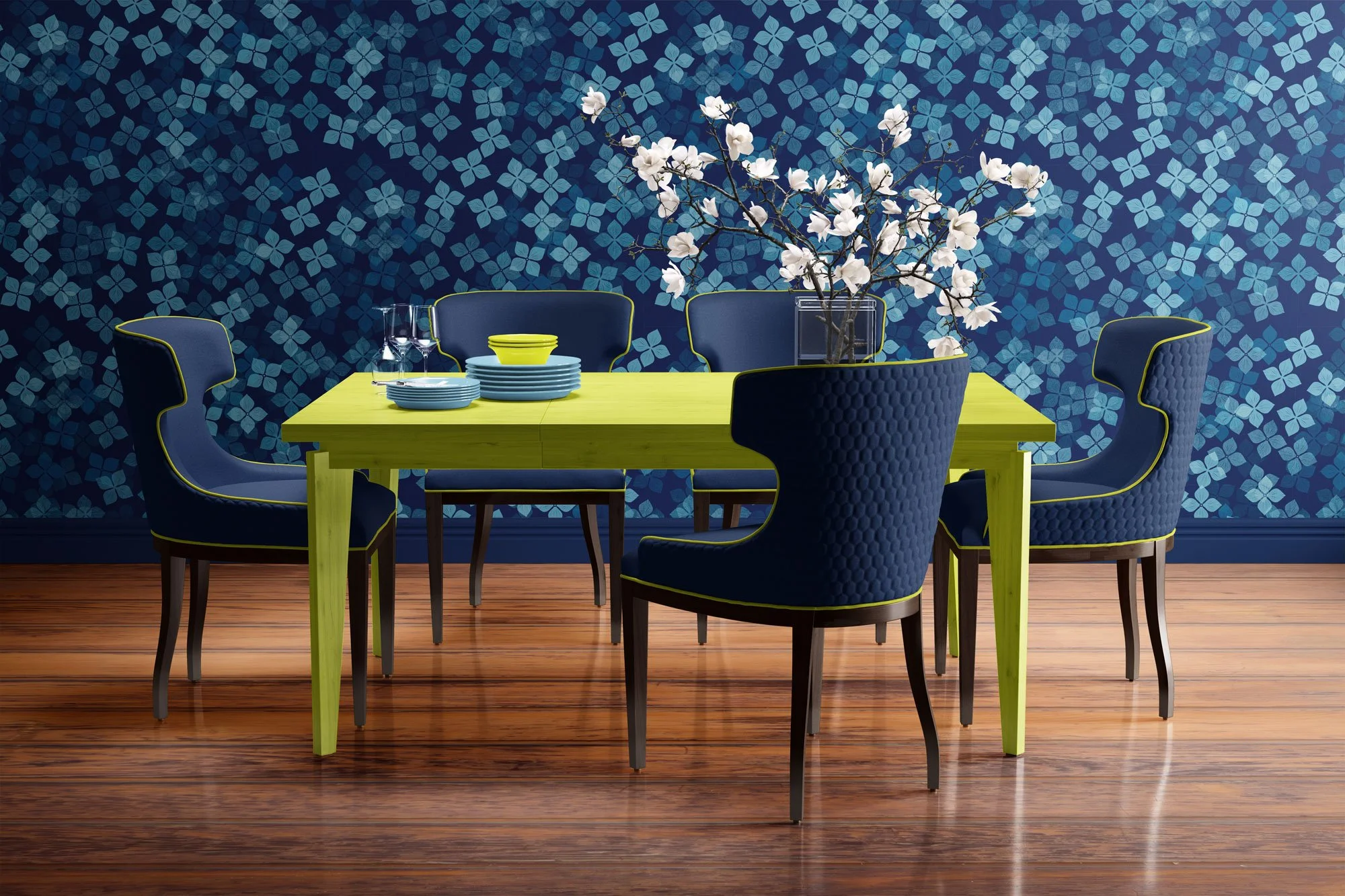 Dining-Room-Chairs-Mockup-Cyanotype-Hydrangeas-brown-legs-by-colorpush.jpg