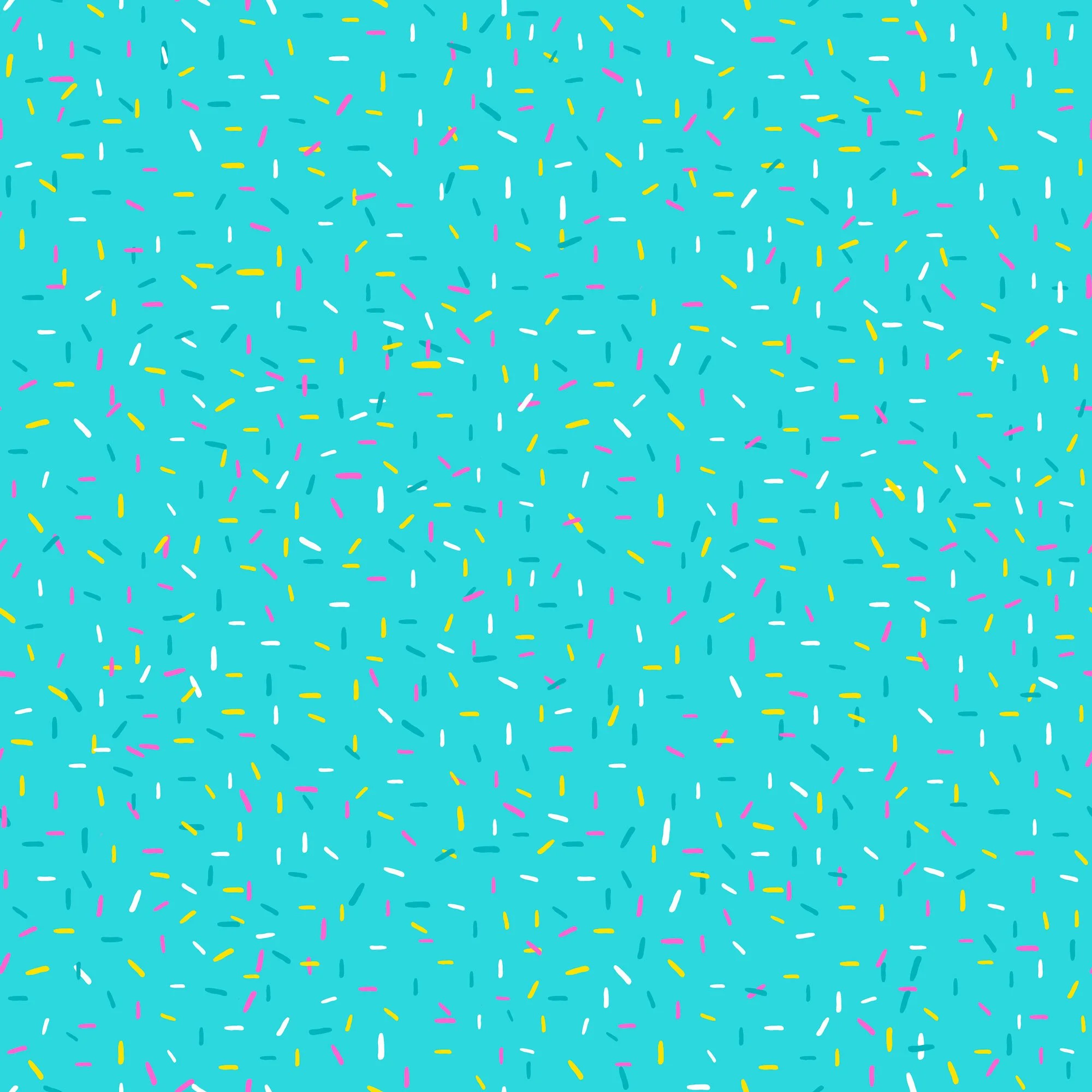 Food Court Finders Keepers Coordinating Pattern - Sprinkles on Dark Teal