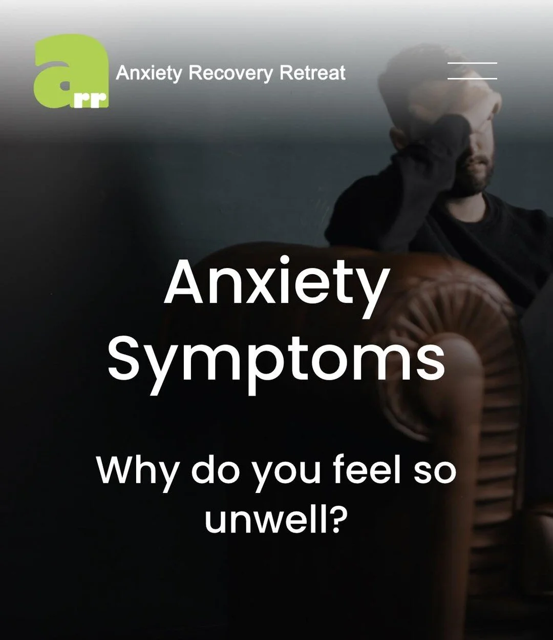 What are anxiety symptoms? Why do they cause sufferers to feel &lsquo;unwell&rsquo;?

Click here to discover the facts https://www.anxietyrecoveryretreat.co.uk/anxietysymptoms

#anxietysymptoms #anxiety