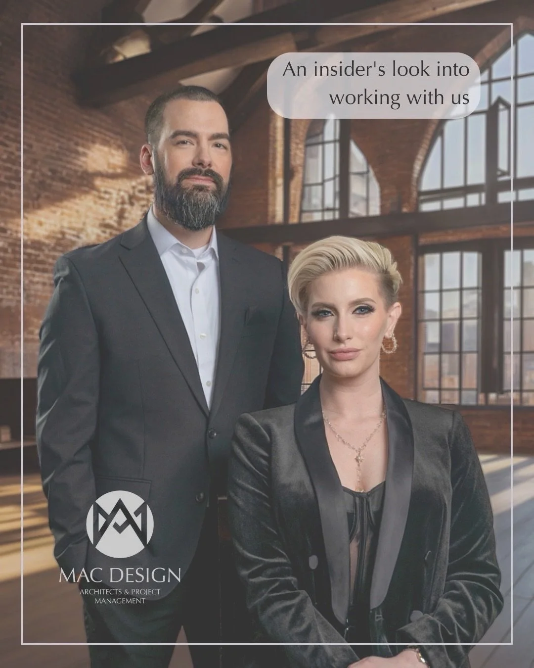 What happens when a licensed architect and an owner project manager join forces&mdash;and just so happen to be married?

You get MAC Design: a husband-and-wife duo building spaces with both vision and precision.

We combine creative architectural des