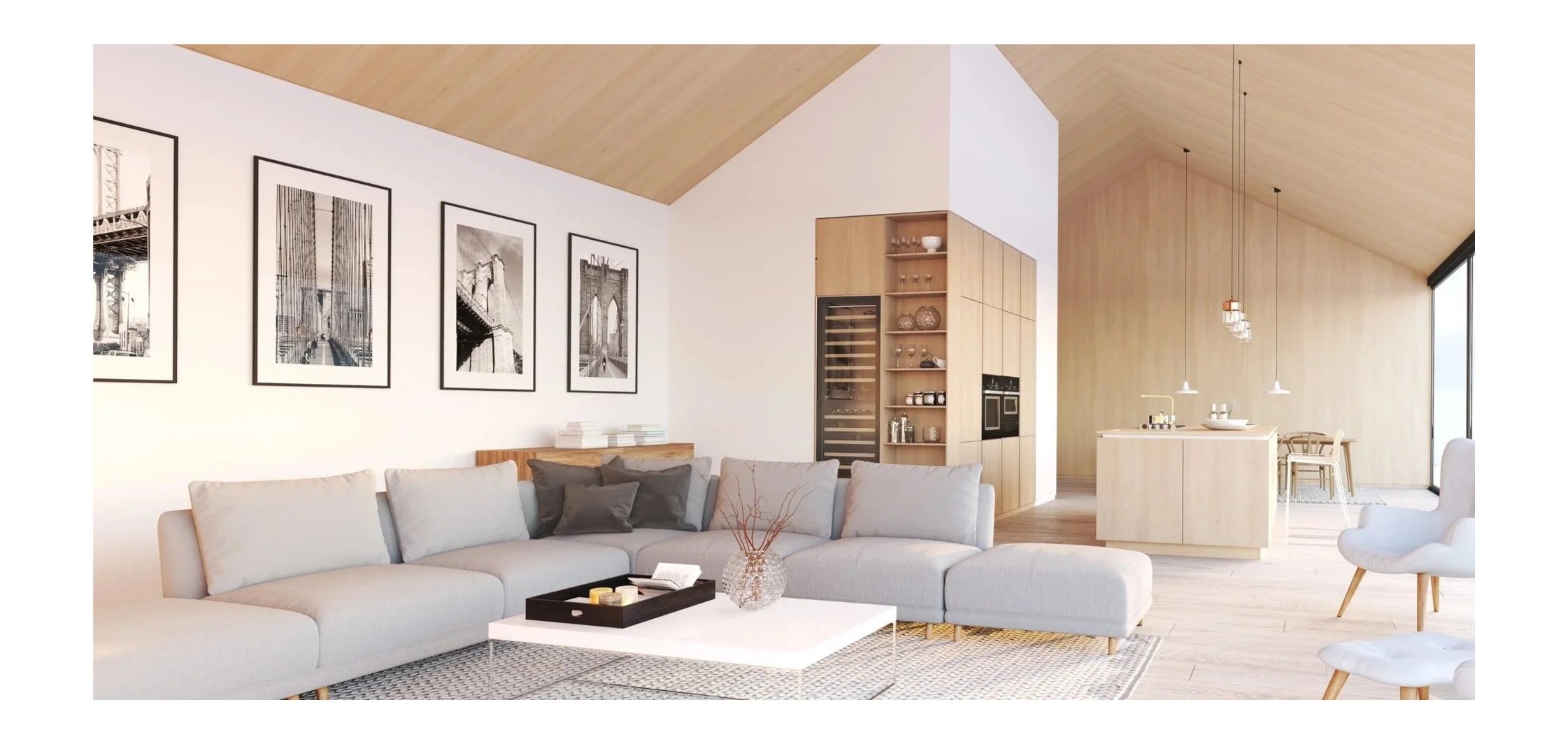 Modern luxury living room interior