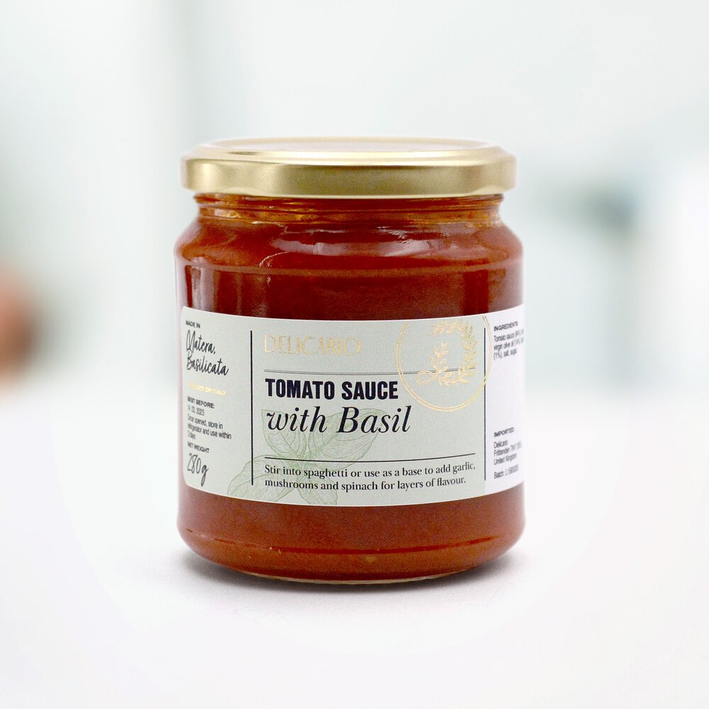 Delicario Tomato Sauce with Basil £3.50