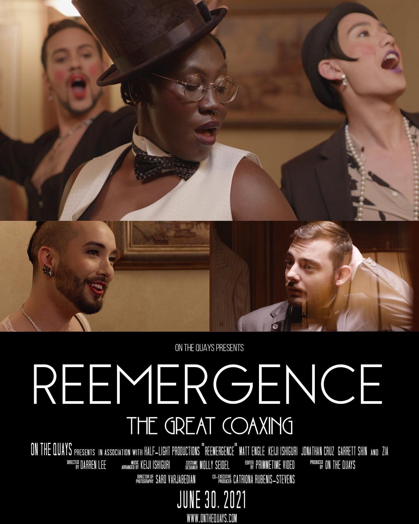 🎥 LIGHTS! CAMERA! ACTION! 🍿 
Don&rsquo;t miss the digital premiere of @Onthequays &ldquo;REEMERGENCE: A Queer Visual Album!&rdquo; TONIGHT! 🏳️&zwj;🌈 
Getting the chance to work on this project as a video editor was nothing short of incredible. Th