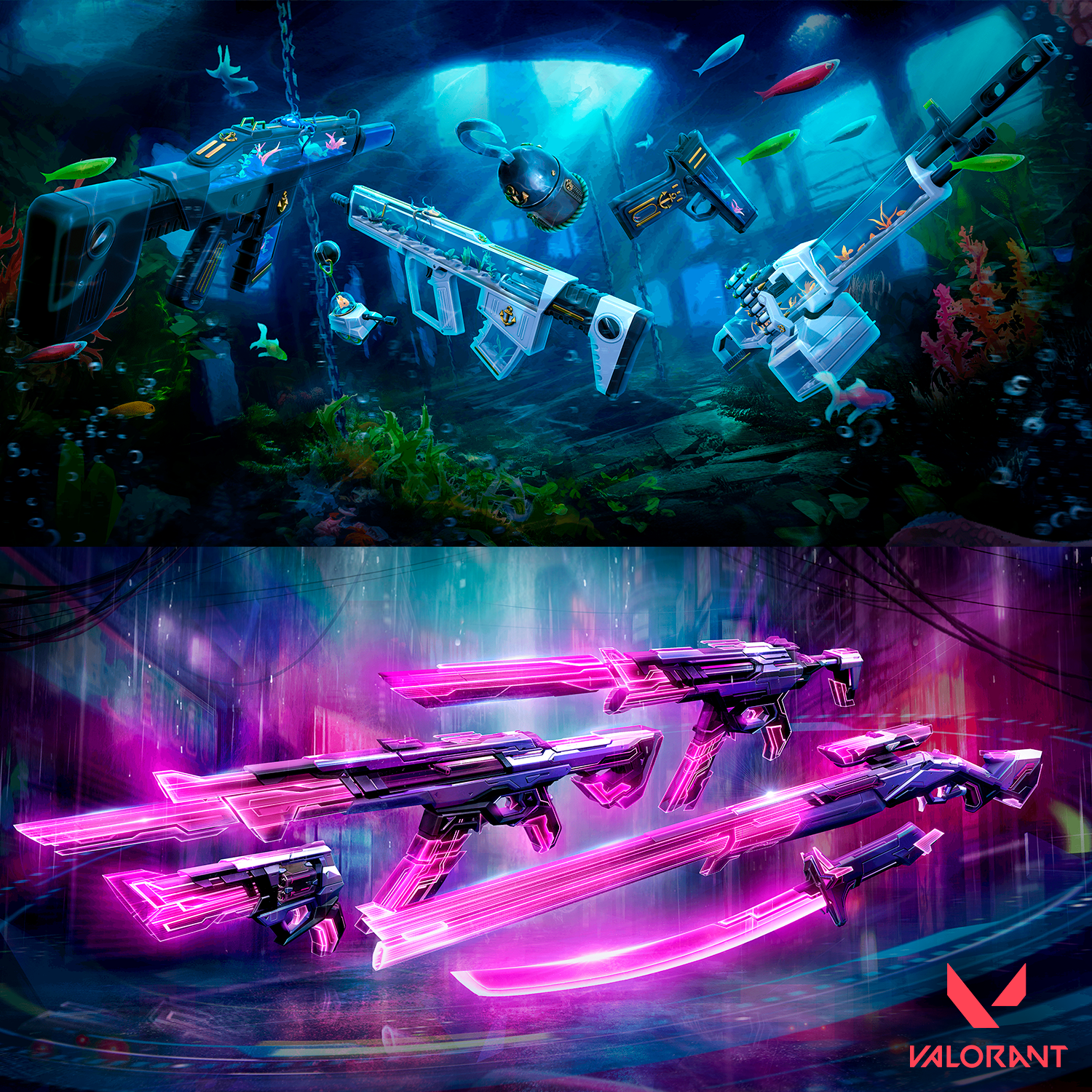 Valorant Weapon Skin Store Environments - Riot Games