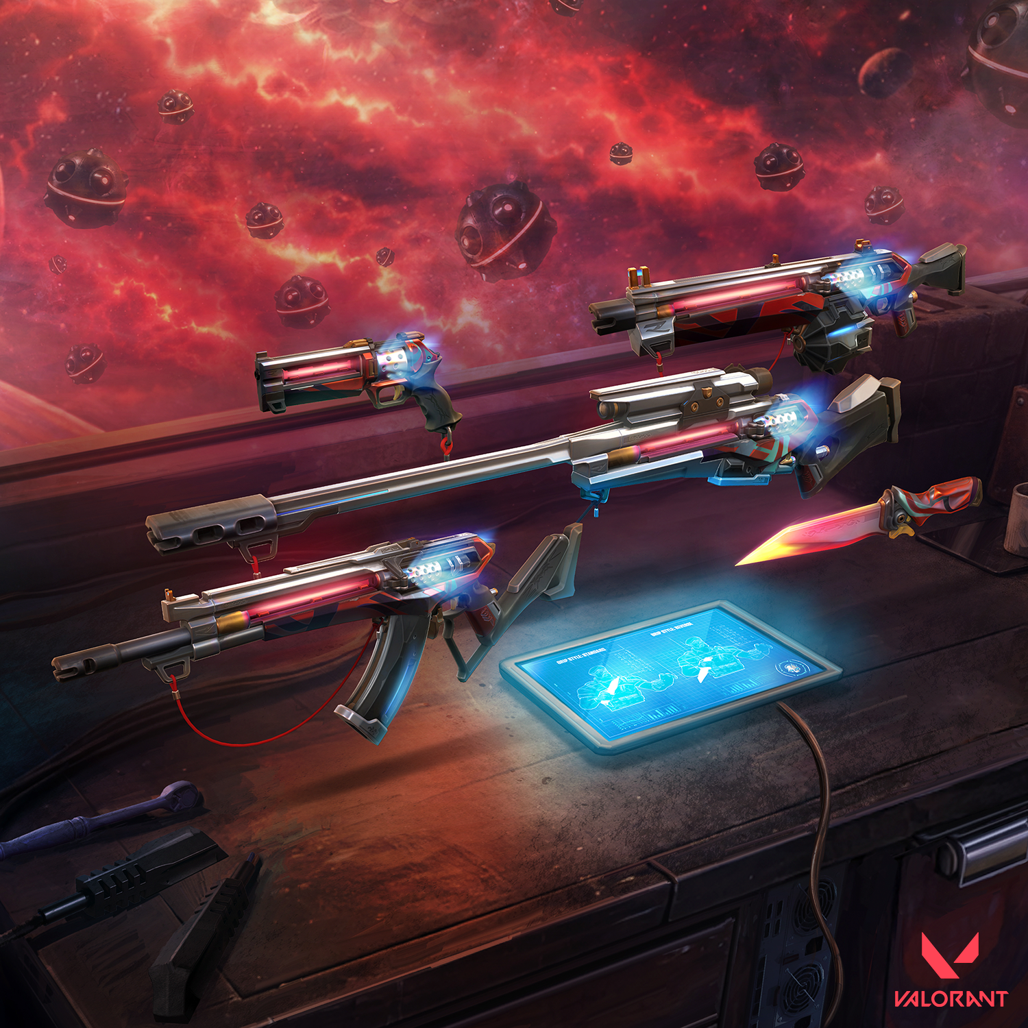 Valorant "Holo Meridian" Marketplace Splash Art - Riot Games