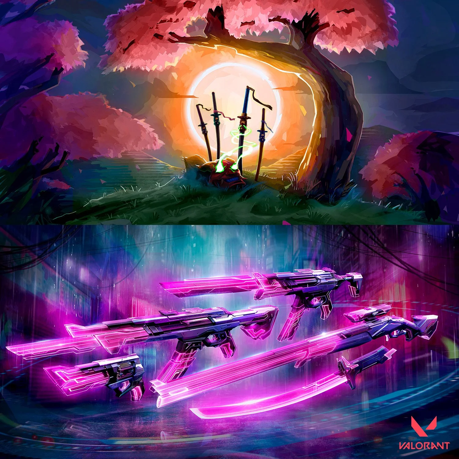 Valorant "Oni" and "EX.O" Promo Art - Riot Games