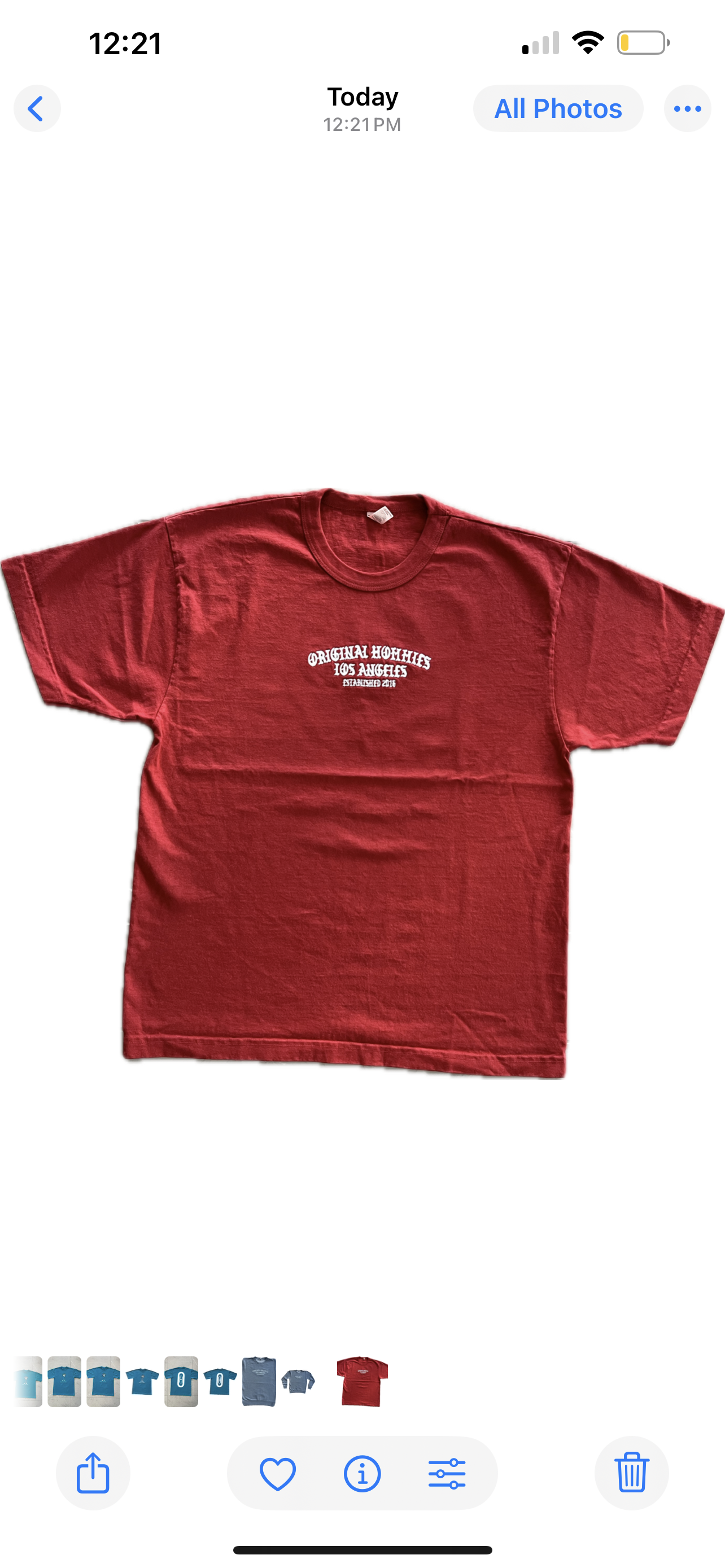 Original Hommies LA Est. 2016 Tee