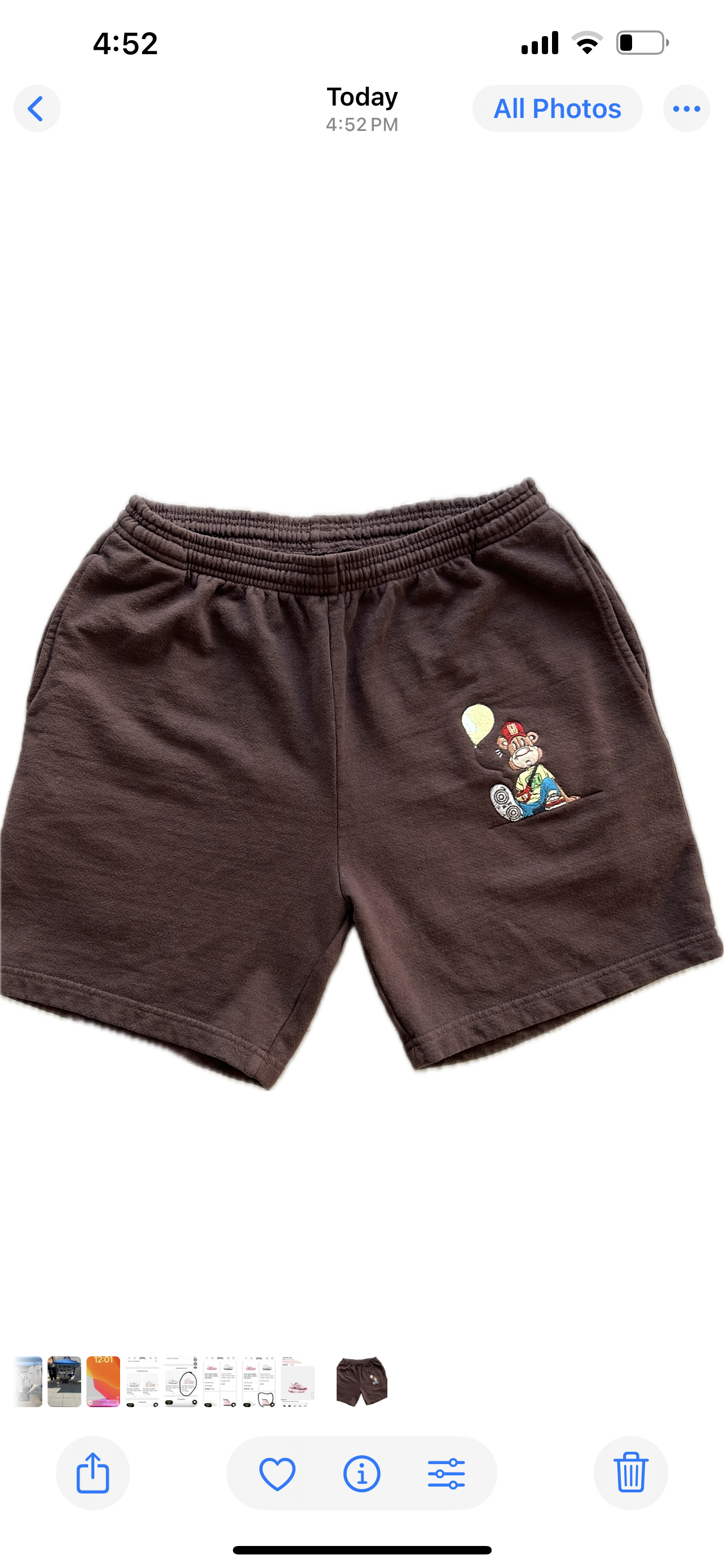 O H Bear With Me Chocolate Sweatshorts