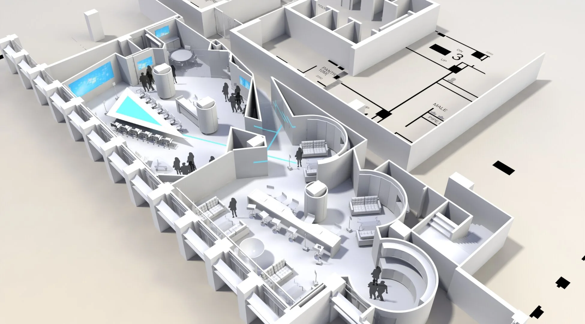 White Card CGI Visualisation