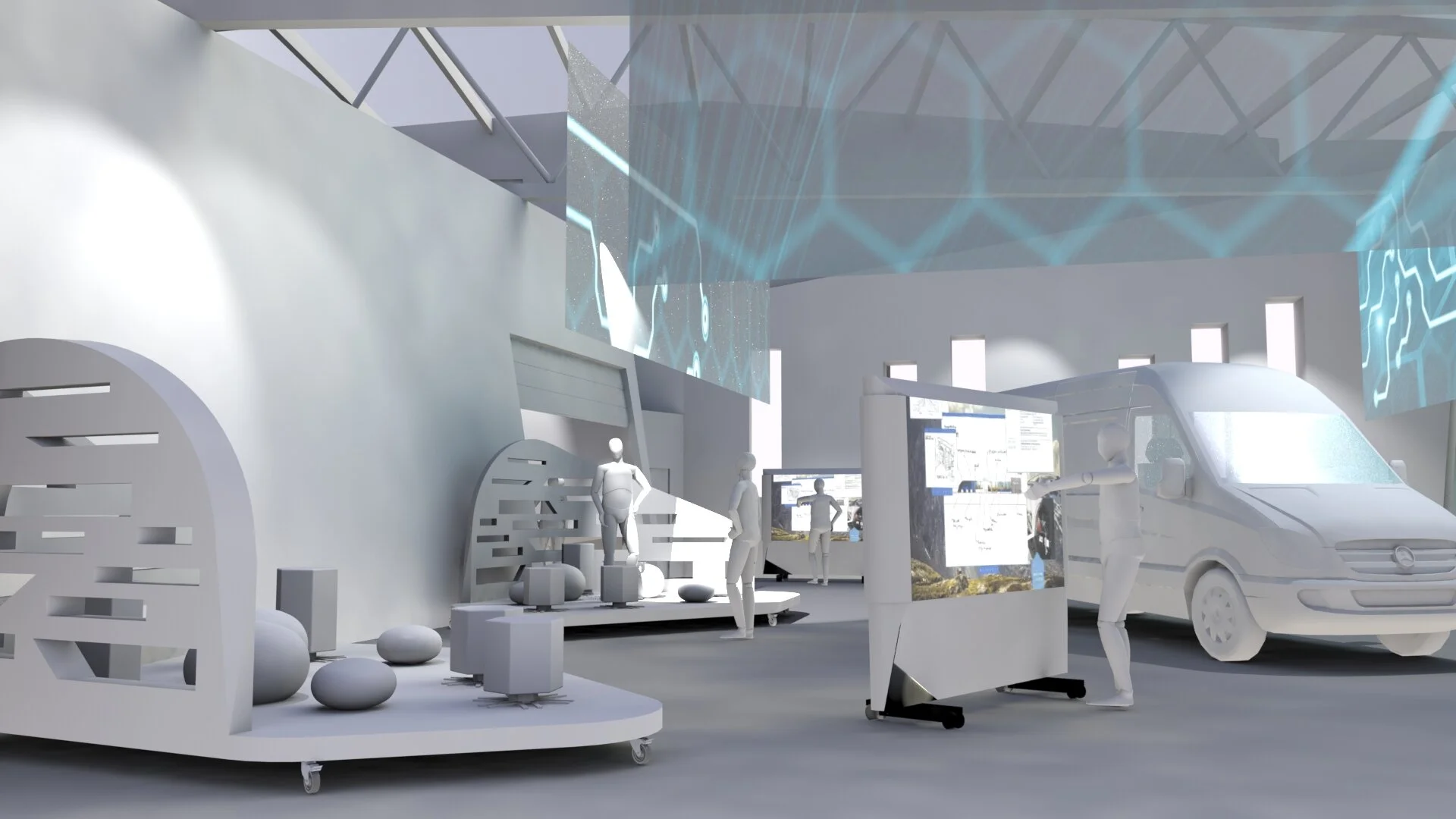 White Card CGI Visualisation