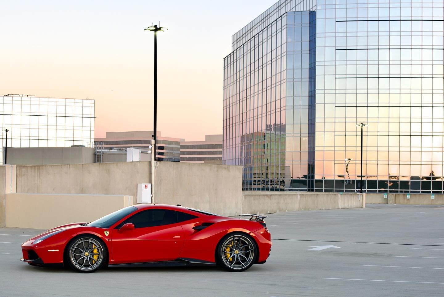 A Ferrari 488 dressed to impress, with Akrapovic titanium exhaust, forged aluminum ANRKY wheels, and Novitec carbon fiber aerodynamics, this beast is ready to dominate the roads. 

Excitement levels through the roof! 

#Ferrari488 #AkrapovicExhaust #