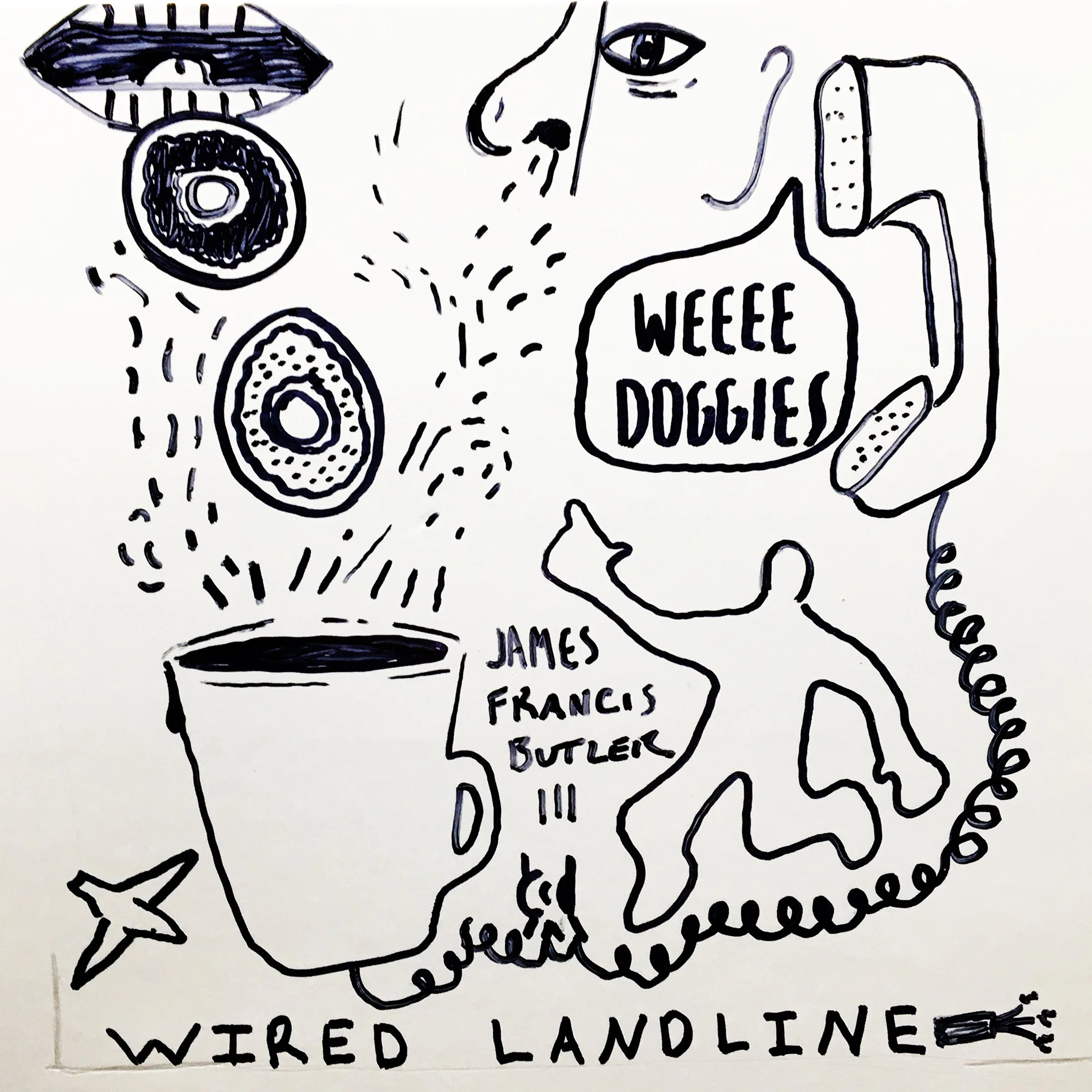 Wired landline Weeee Doggies EP cover.jpg