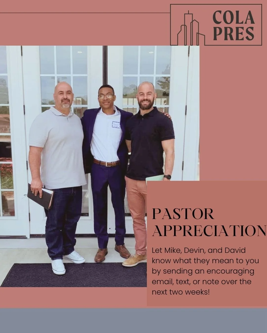 We are so grateful to our pastors!