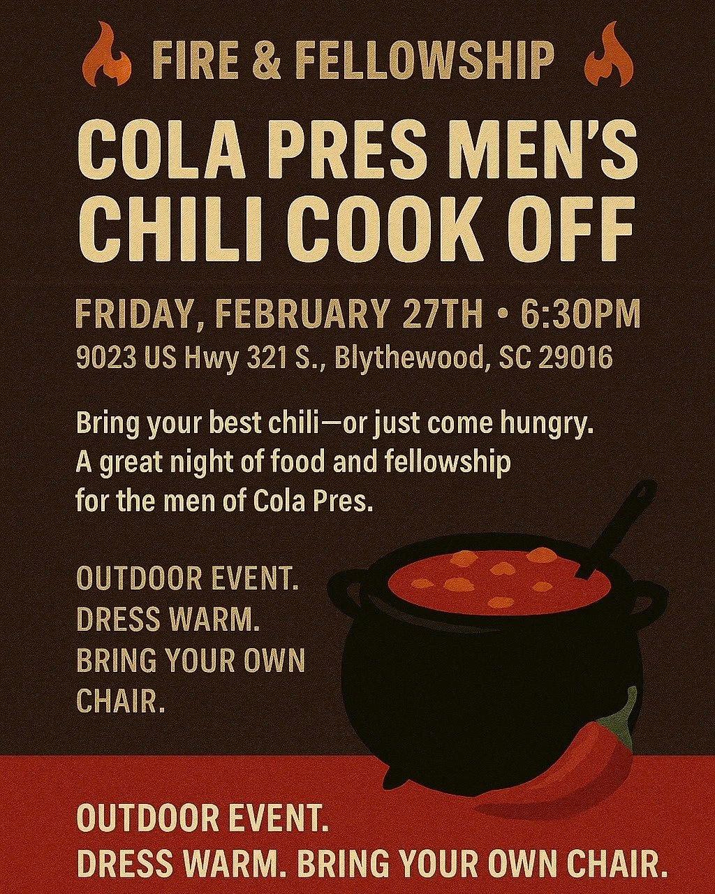 RSVP on Sunday or through the church email!