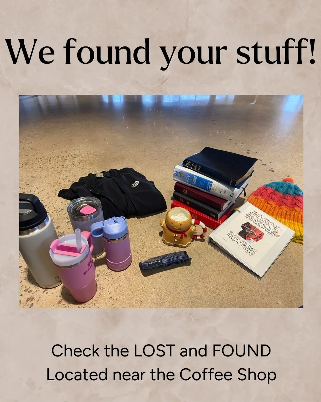 Lost things looking to be found! Check it out this Sunday!
