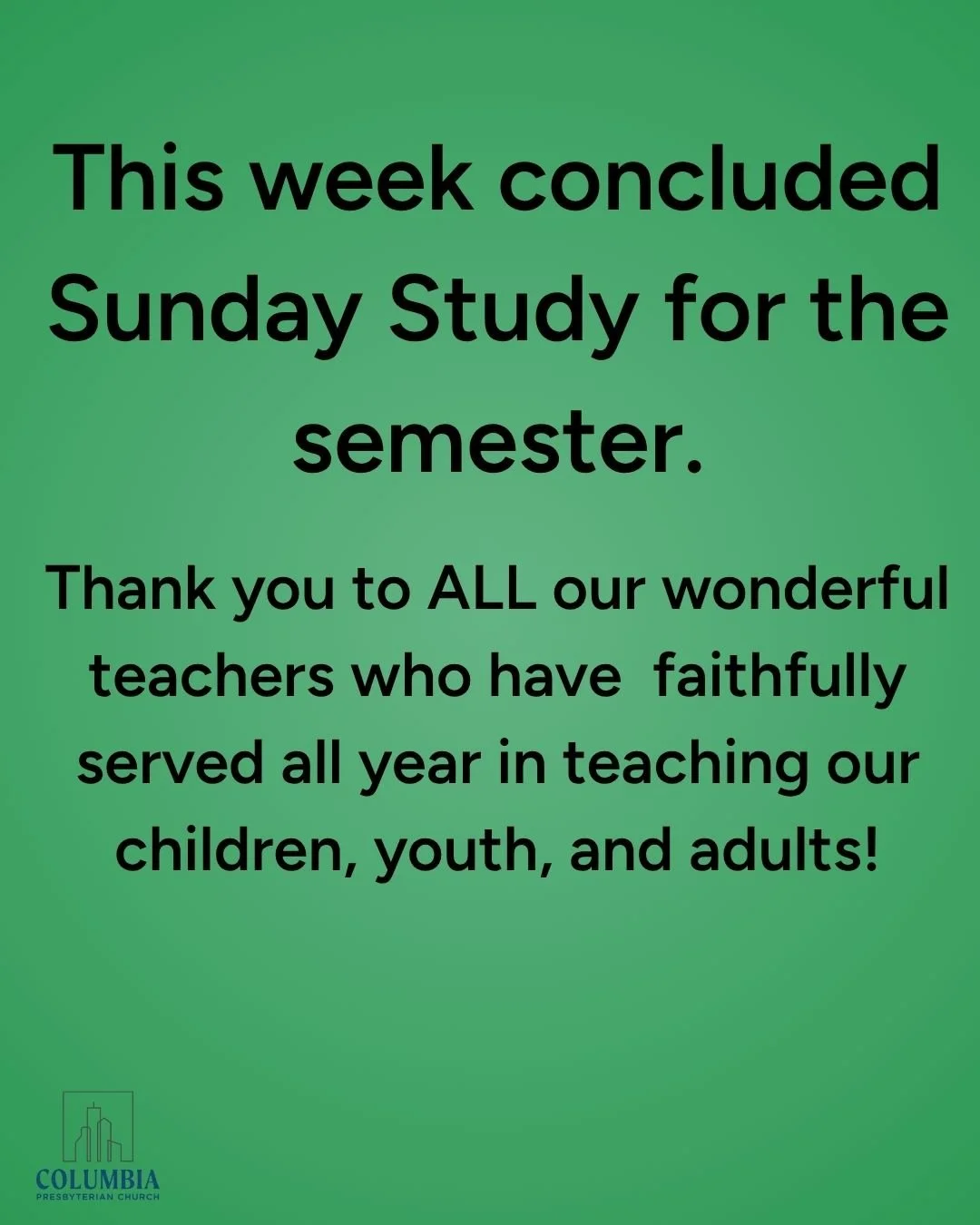 To all our volunteers, we are so thankful for you!