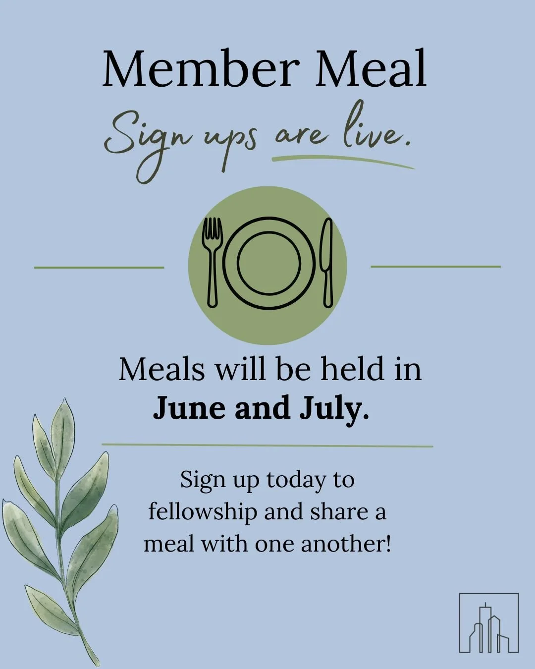 One way we're hoping to strengthen relationship is through Cola Pres Member Meals- small, home-based gatherings designed to foster connection within our covenant community. Once you sign up, your host will reach out with details. No need to bring any