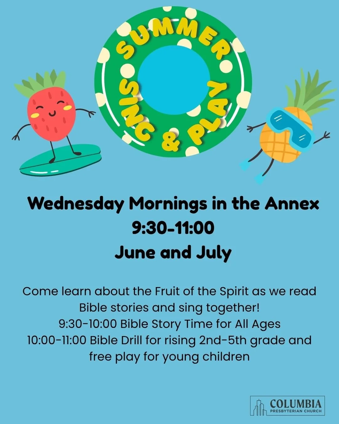 Mrs. Cheryl and Mrs. Allison are looking forward to spending time with our families on Wednesday mornings!