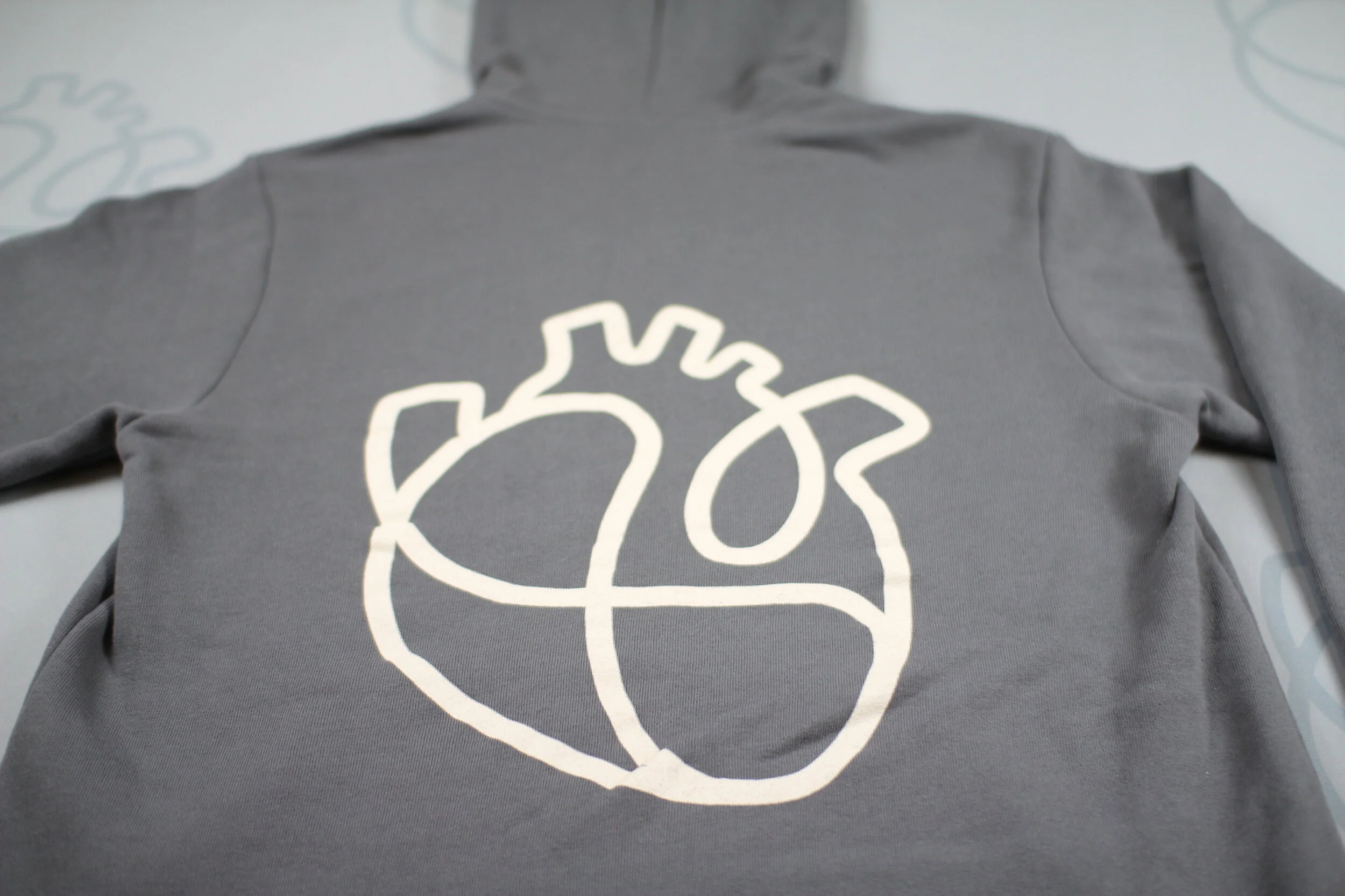 Back of HeartWorks Zip Up Sweatshirt