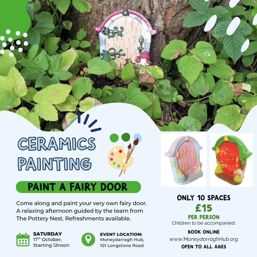 Paint your own Ceramic Fairy Door