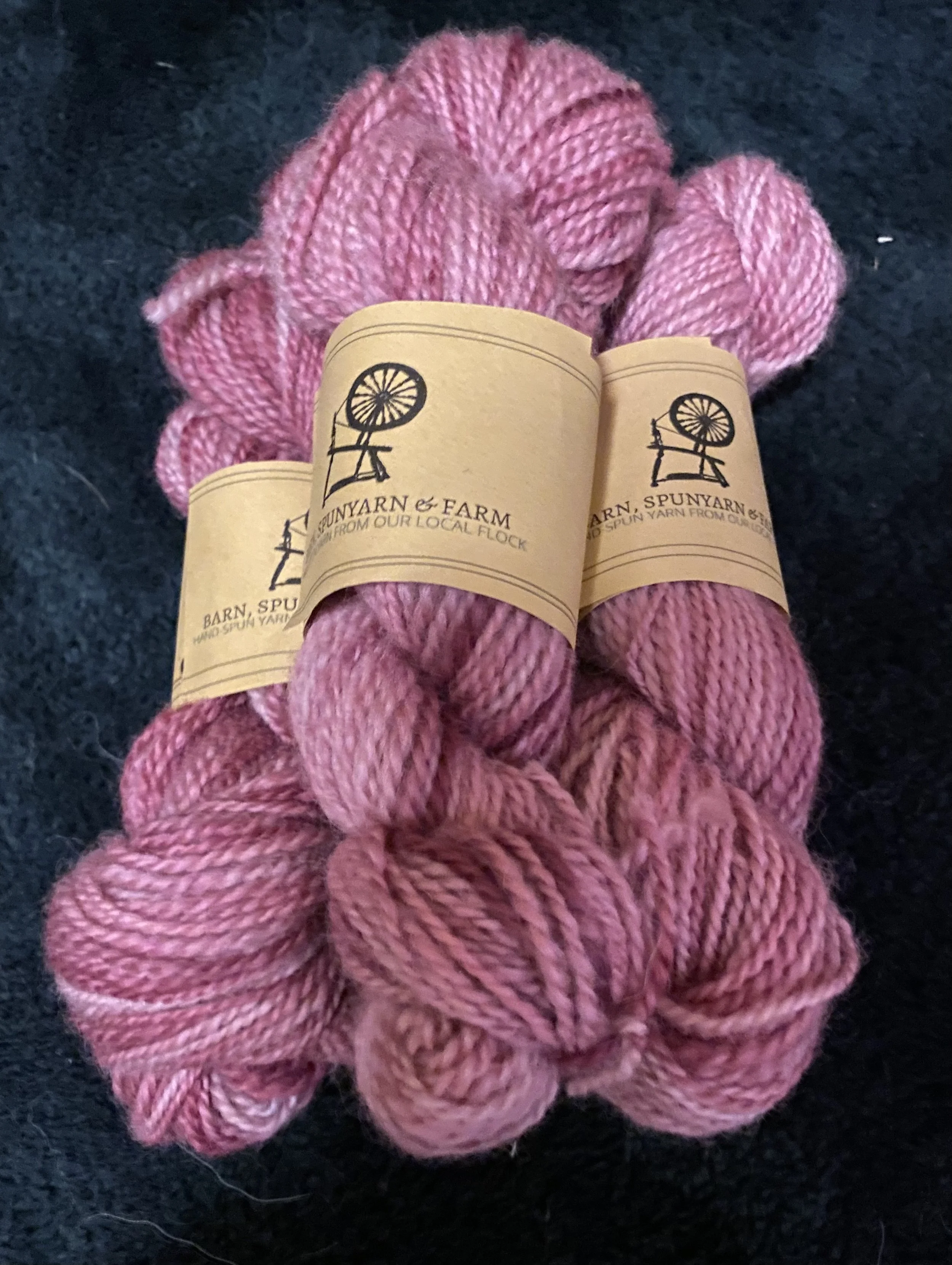 Hand spun Wild Berries Yarn