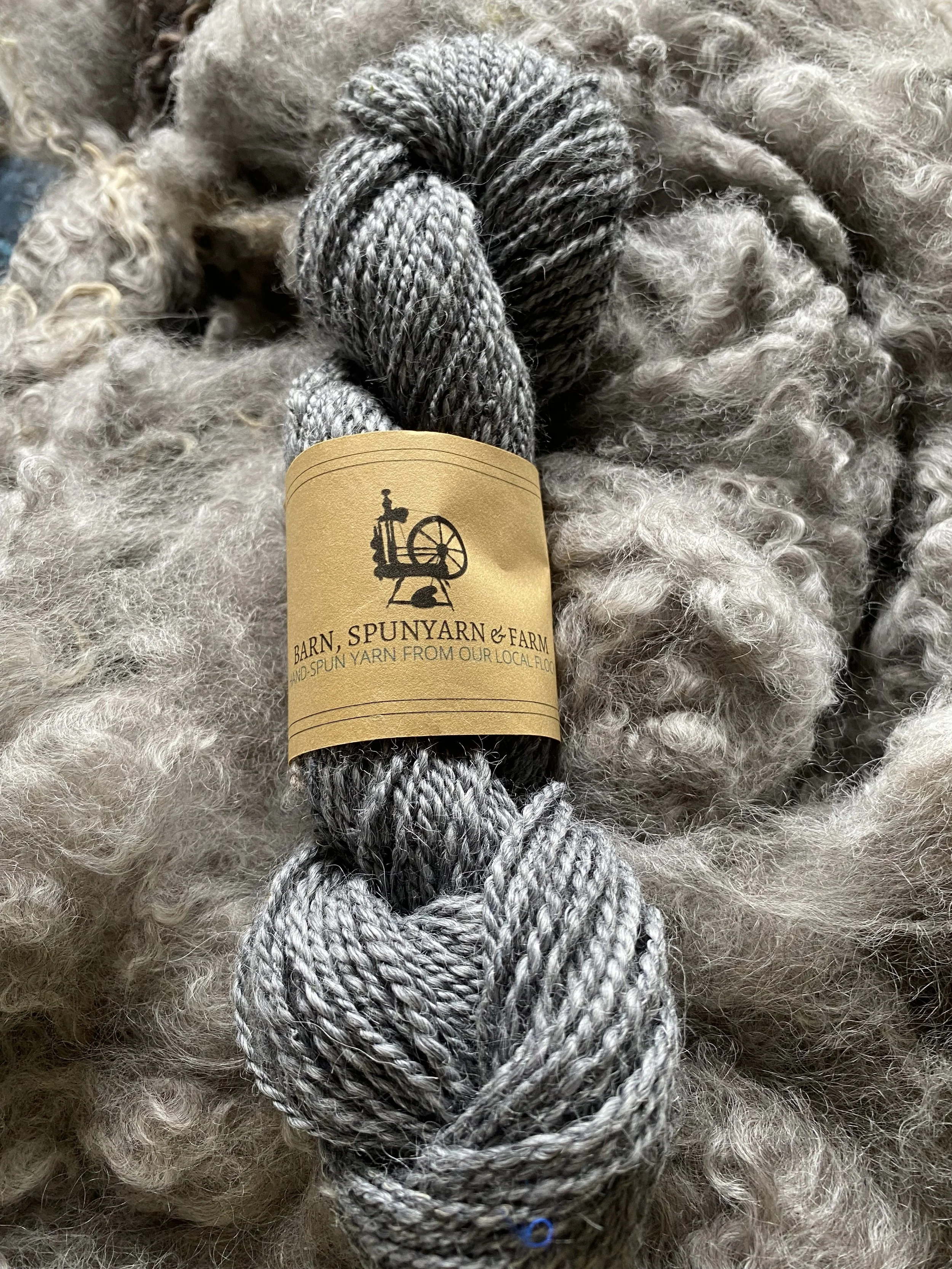 Handspun " Greyskies" Yarn