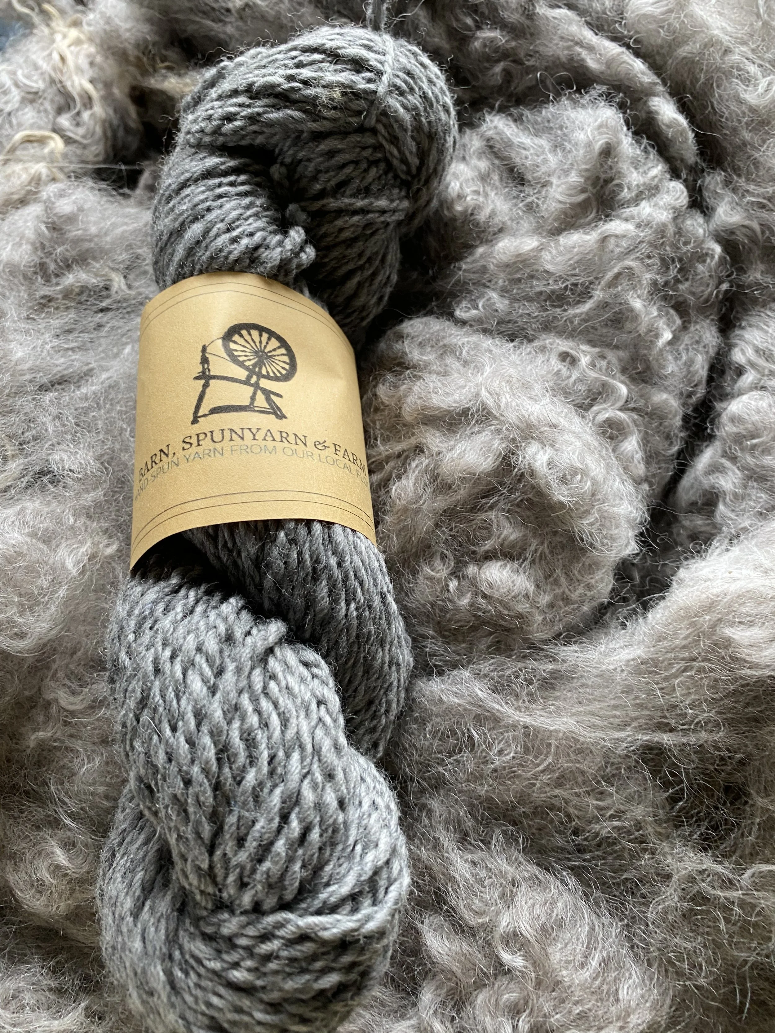 Handspun Simply Grey Yarn