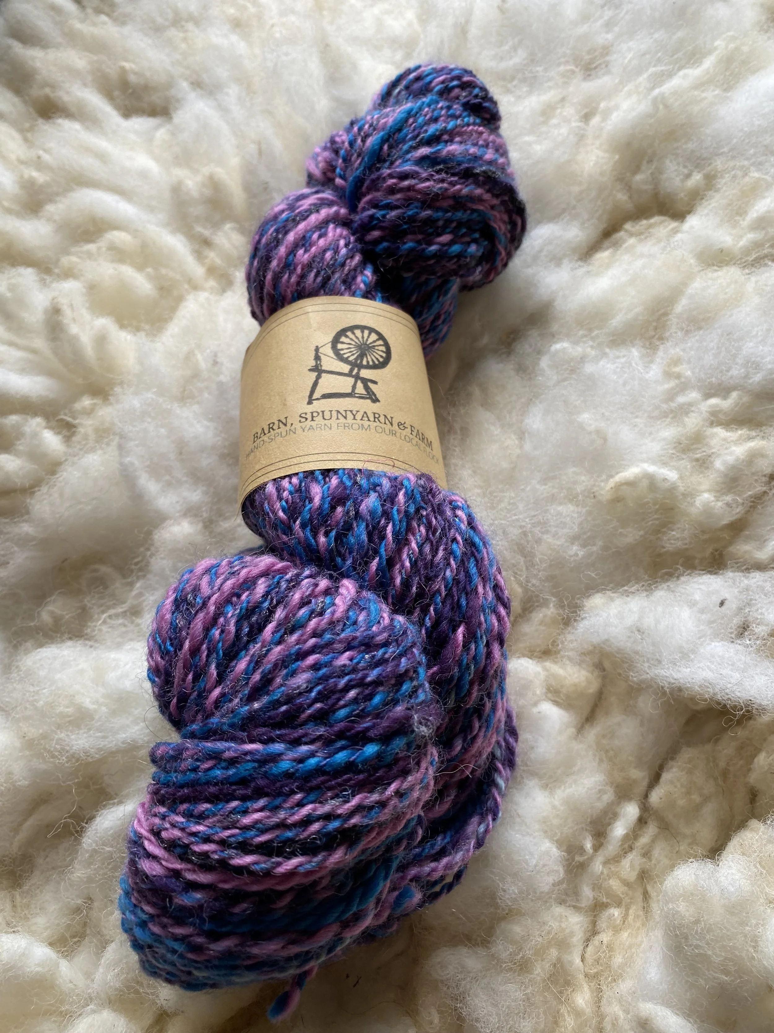 Handspun " Mixed Heather Yarn"
