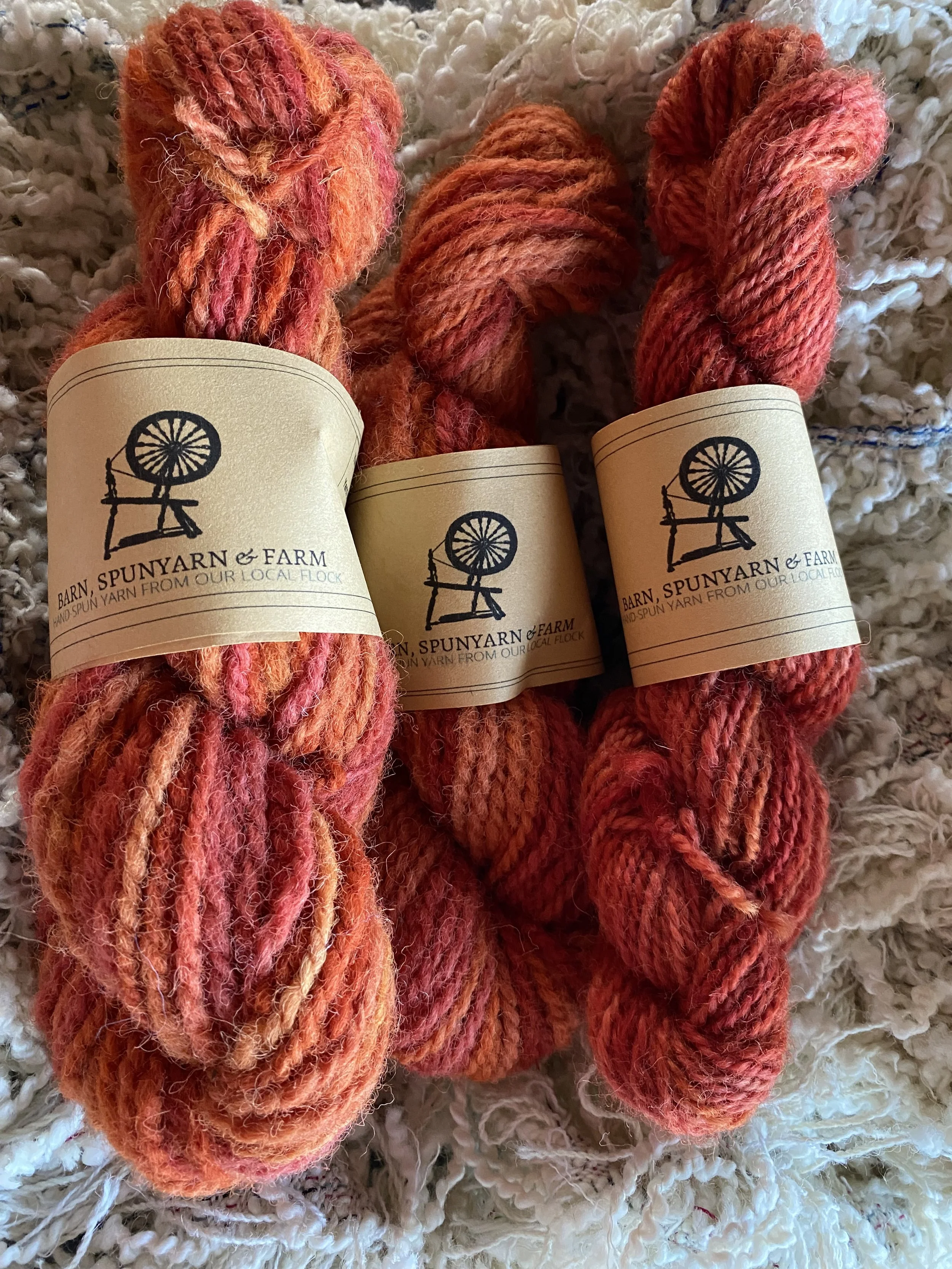 Handspun Firelight Yarn