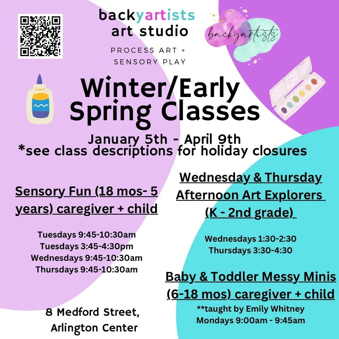 Register for Winter Process Art &amp; Sensory Play classes by Tuesday, December 9th to be registered for our drawing to win a $25 gift card to Henry Bear&rsquo;s Park - just in time for holiday shopping!

Winter Sessions start the week of January 6th