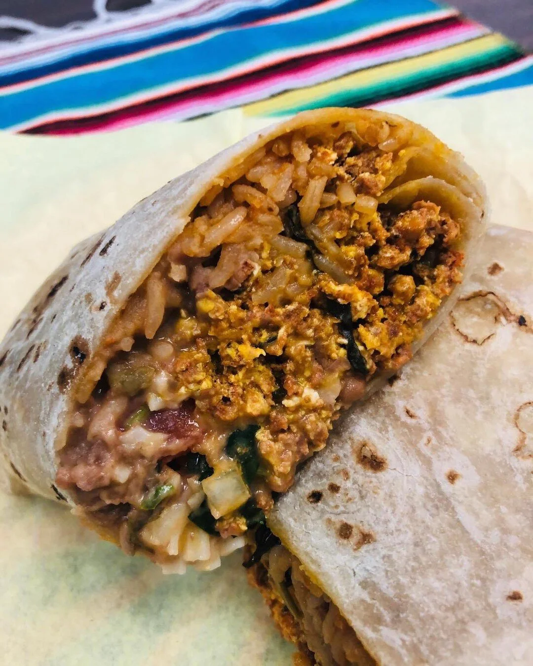 Breakfast time ,,,chorizo burrito