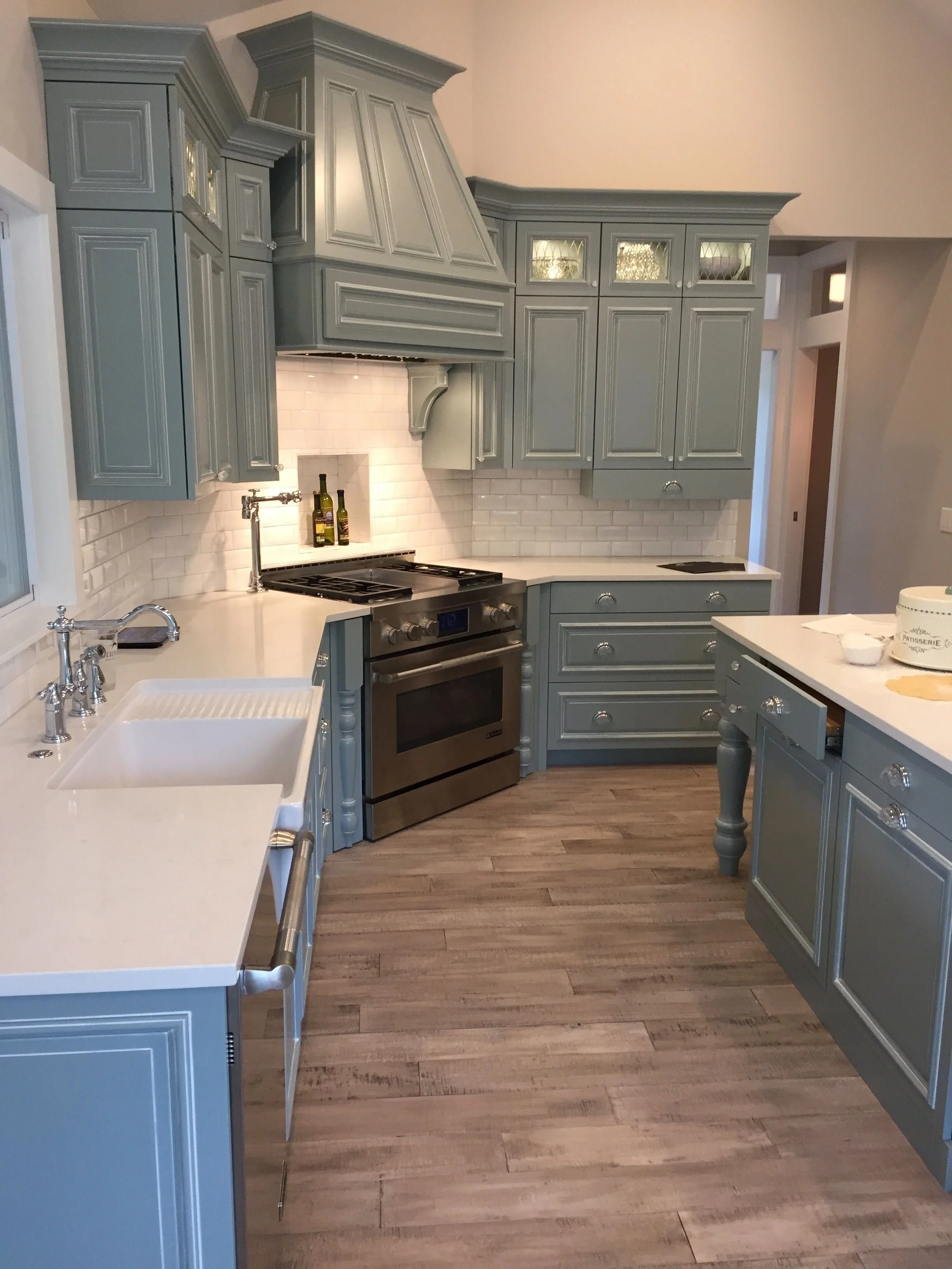 Painted kitchen cabinets