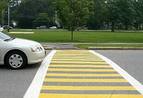crosswalk painted for safety