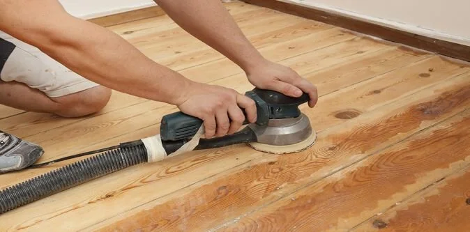 Floor refinishing sanding