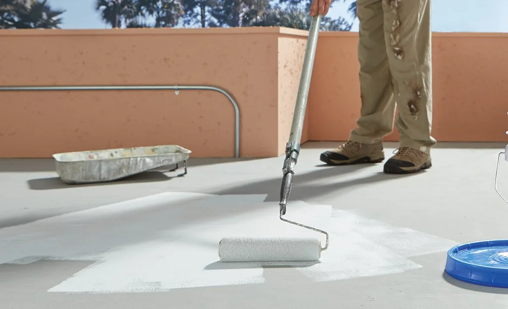 Painting cement