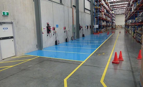 Painting Warehouse floors