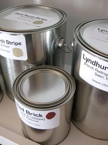 Labeling Paint Cans