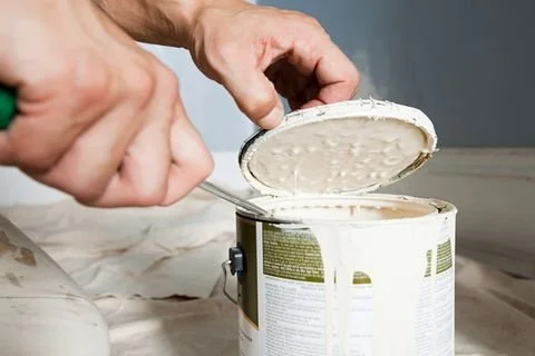 Storing used paint