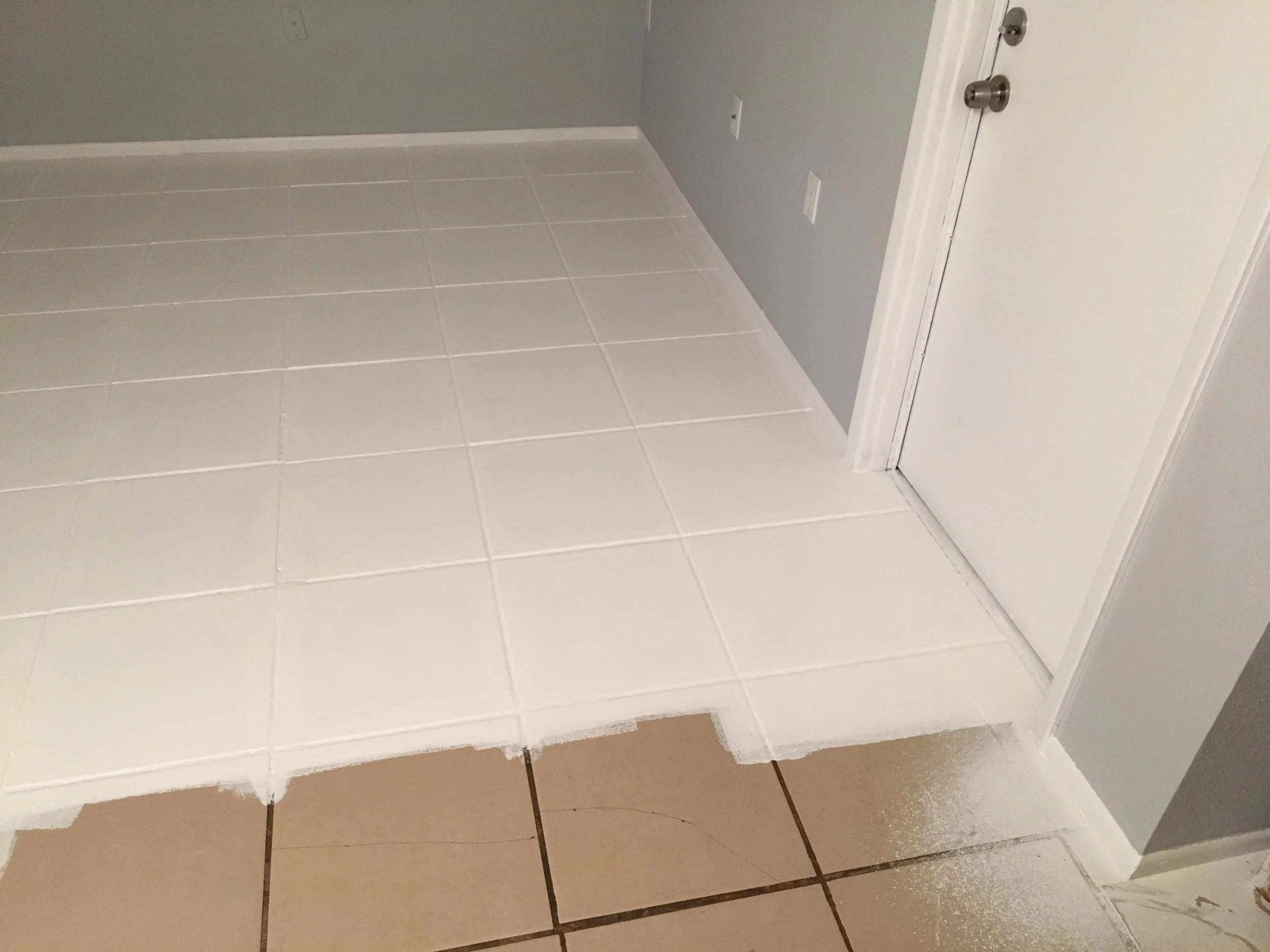 Painting Bathroom Floor Tiles