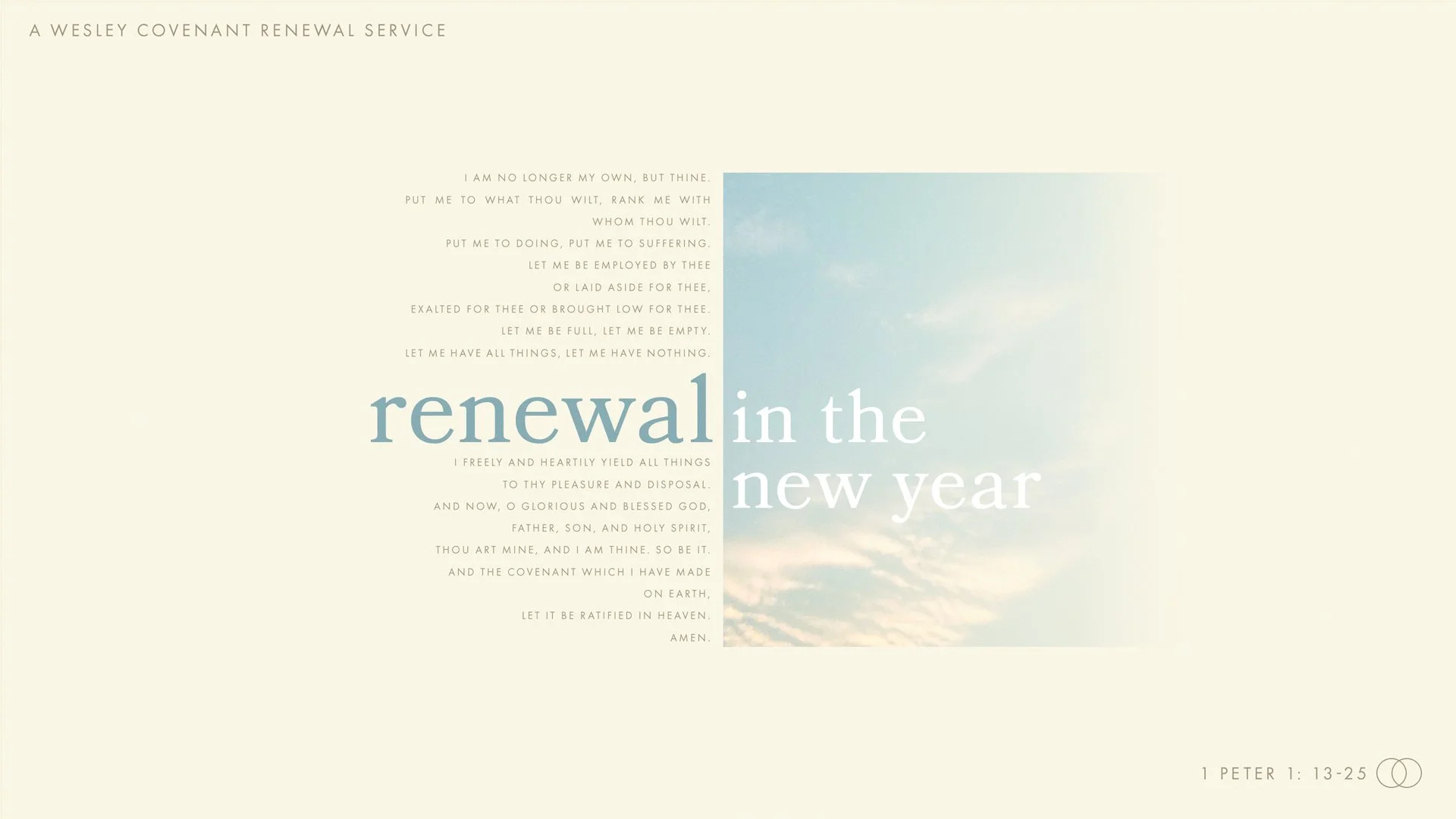 Renewal In the New Year
