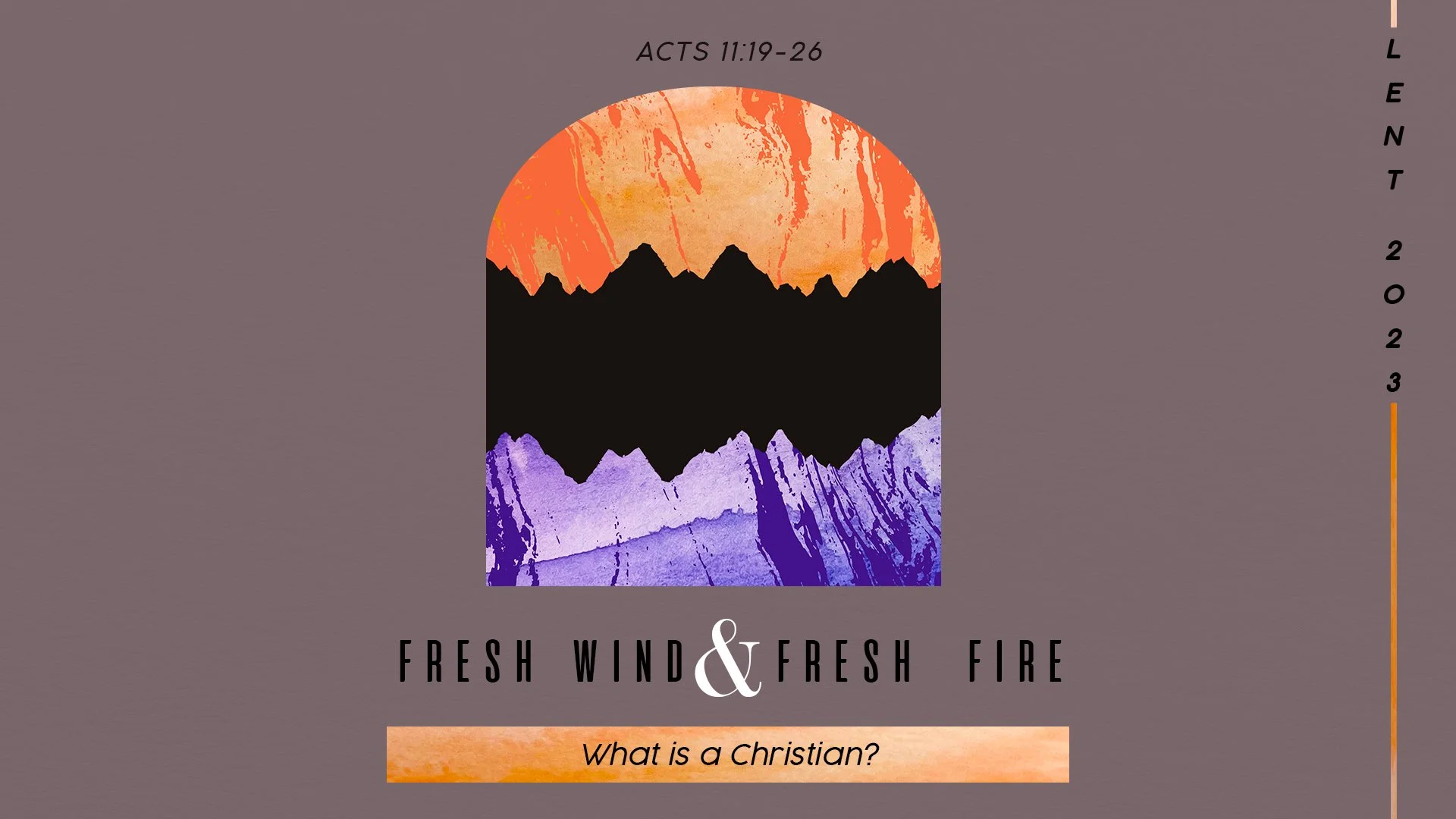 Fresh Wind &amp; Fresh Fire: What Is a Christian?