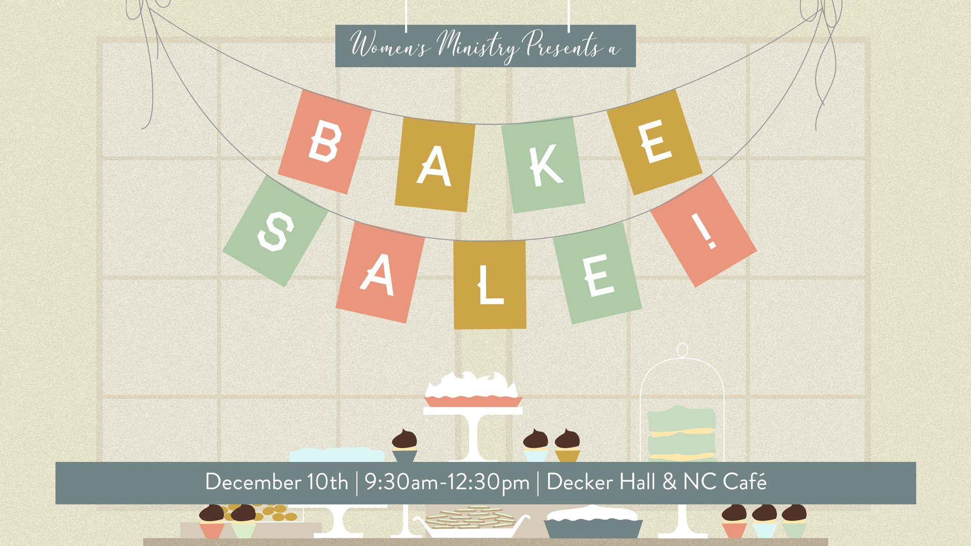 Women’s Ministry Bake Sale