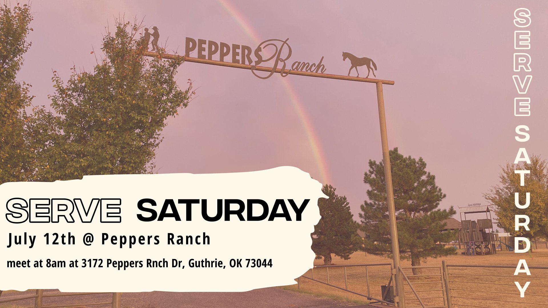 Serve Saturday at Peppers Ranch