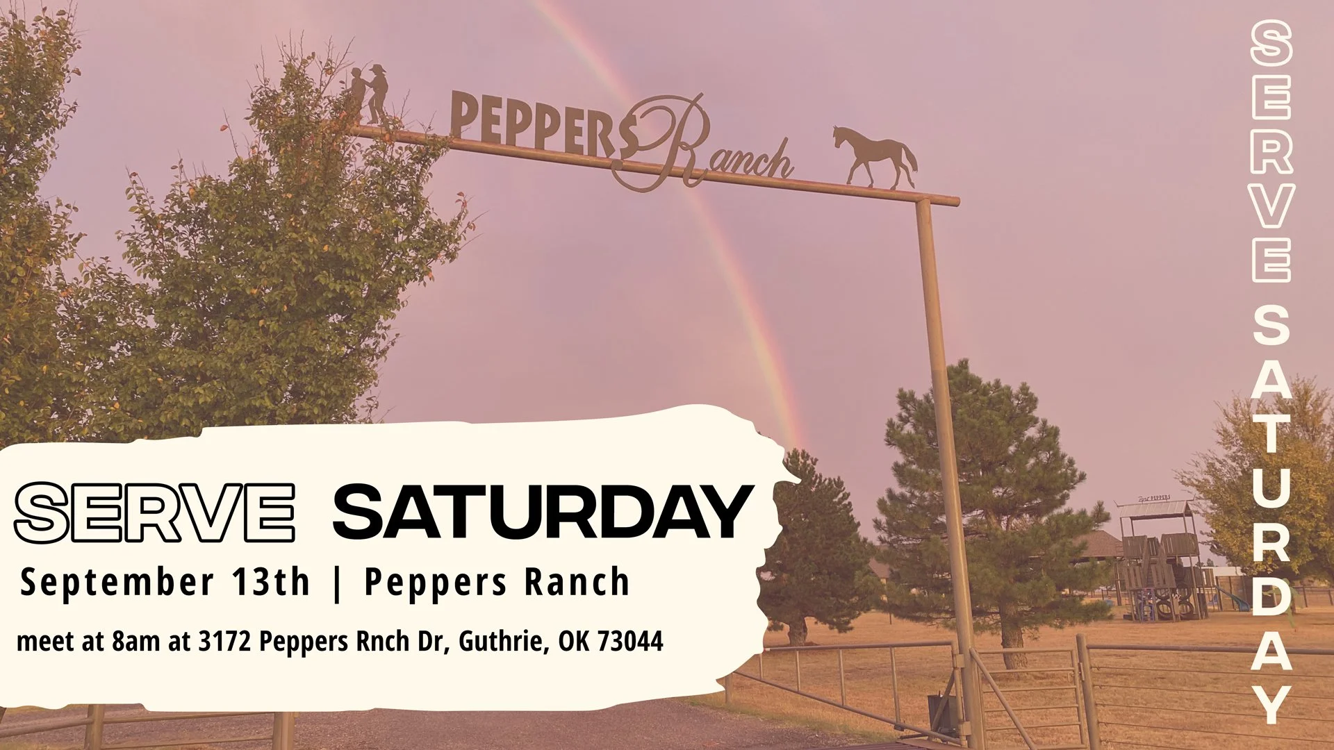 Serve Saturday at Peppers Ranch