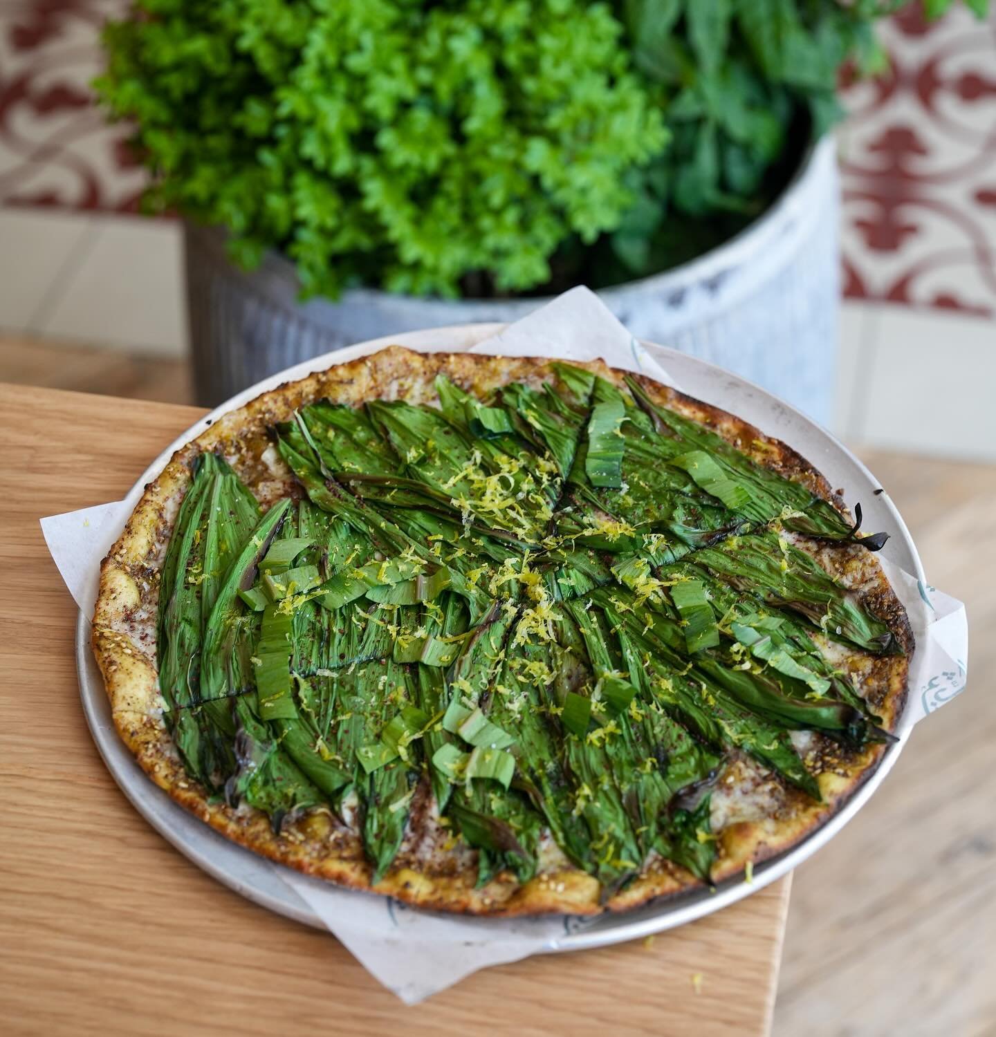RAMPS!! New, and available for a *very* limited time is our Ramp Man&rsquo;oushe, available on both our lunch AND dinner menus! This Lebanese flatbread includes ramps, za&rsquo;atar, mozzarella, garlic, sumac, and lemon.