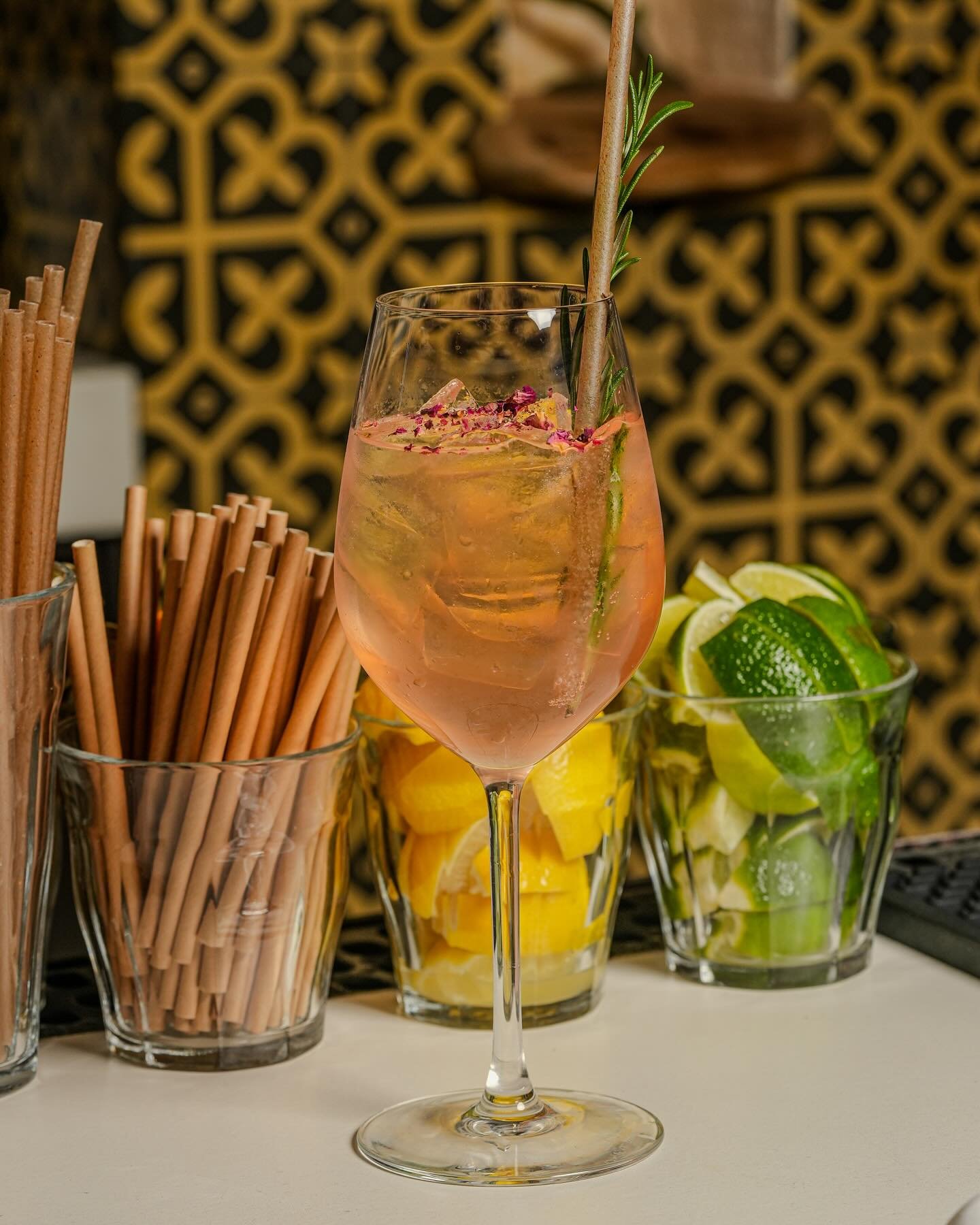 Come enjoy weekend brunch inside or in our garden and start with our brunch Spritz with gin, contratto bitter, rose water, lemon, and brut.