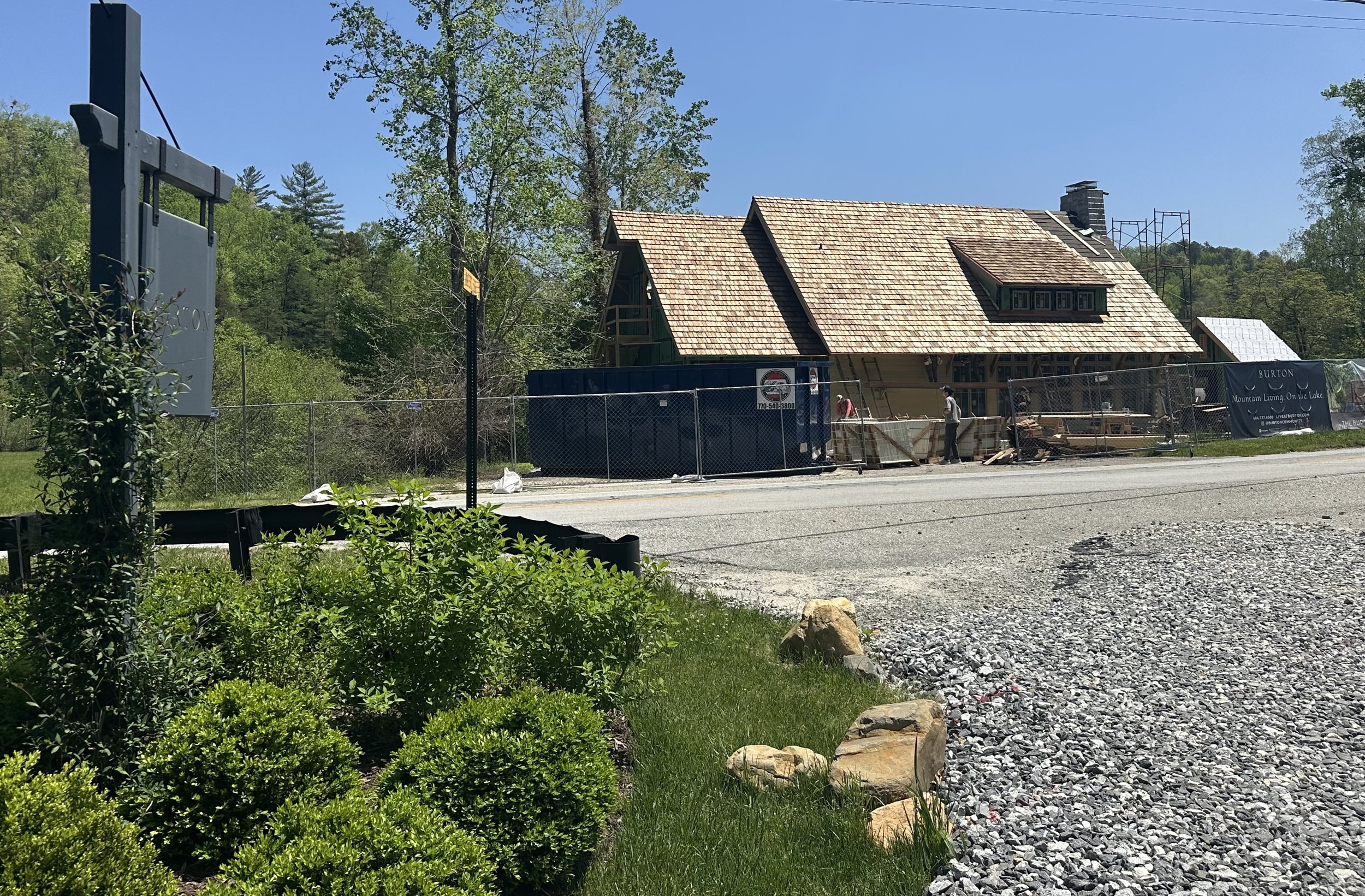 May '25: Burton Boathouse taking shape and on track to open this summer - complete with spa, gym, gathering space, pool and hot tub. Built by McKinney Builders, designed by Lew Oliver.